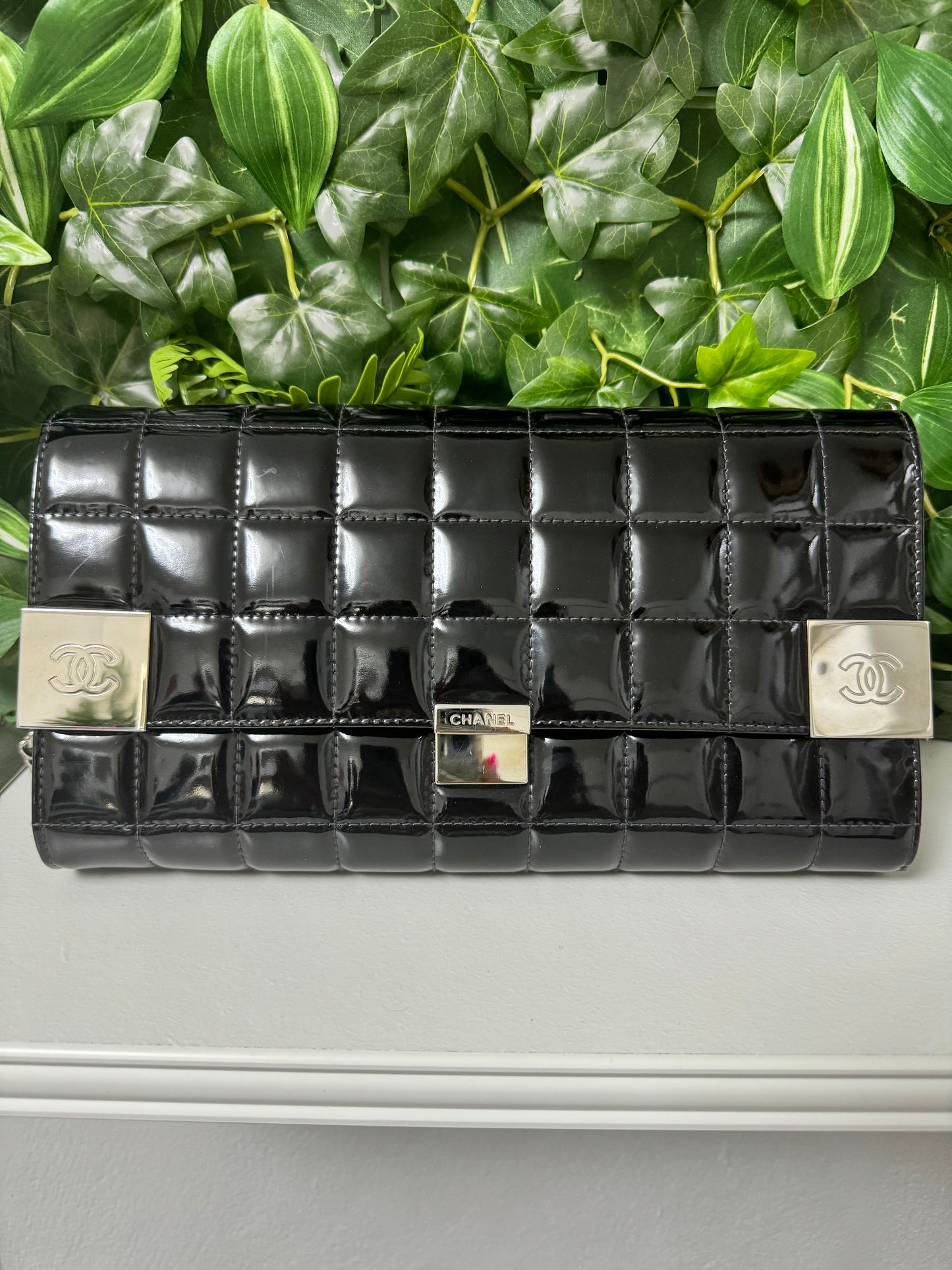 Chanel Chocolate bar Black shoulder bag