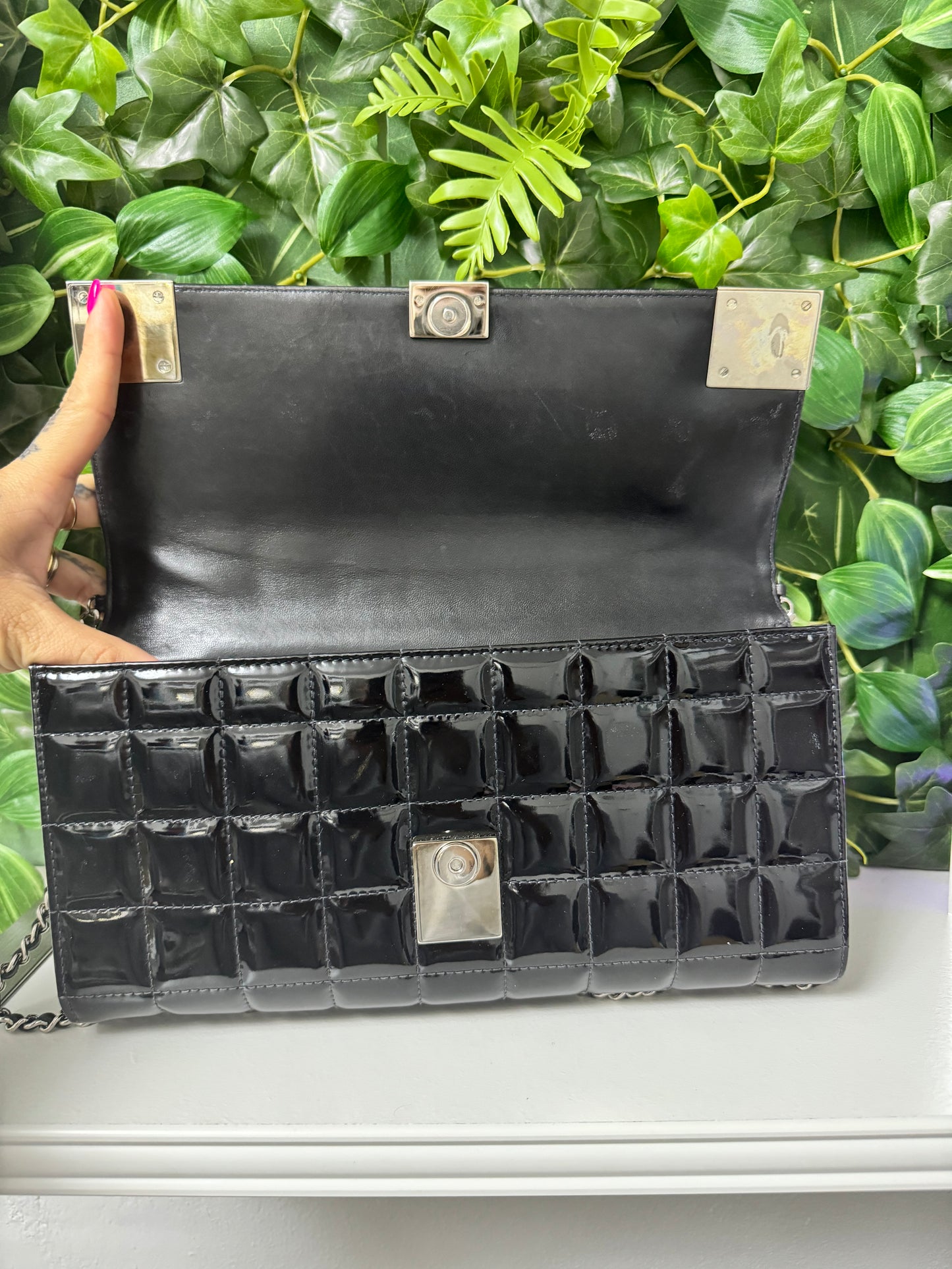 Chanel Chocolate bar Black shoulder bag